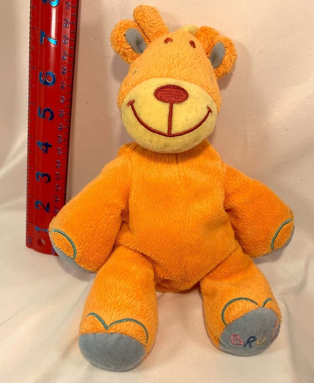 Orange BRUIN Toys R US Lovey bean Giraffe plush 10” inches